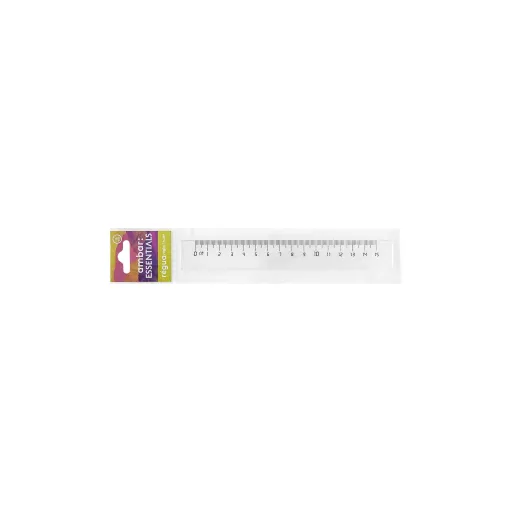 Regla Transparente 15 cm – Ambar