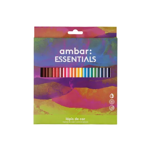 Lápices de Colores 24 Un. - Ambar 