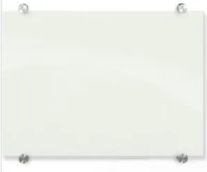 Bi-Office - Pizarra de Vidrio No Magnética Blanca 45x60 cm