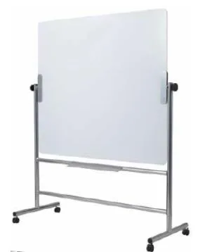 Bi-Office - Pizarra Giratoria de Vidrio Blanco 90x120 cm