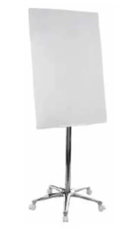 Bi Office - Pizarra Blanca Con Trípode y Ruedas Magnética de Cristal 1065x755 mm Flip Chart