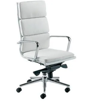 Silla de Oficina Misuri (S) - Piel Sintética Blanca