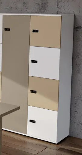 Taquillas Fenólicas de Melamina Con 5 Puertas – 1600x800x400 mm