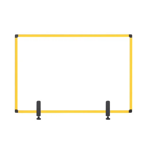 Placa De Trabajo Protectora 3mm W Maya Frame En Aluminio Amarillo 900x600mm COVID-19