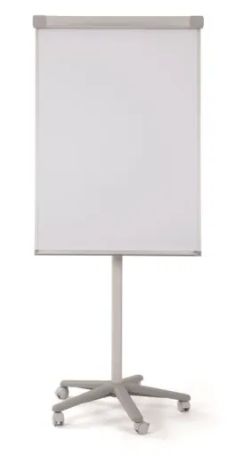 Pizarra Blanca Flip Chart Magnética Con Ruedas 70x100cm Gris (Caballete/Conferencia) – Bi Office