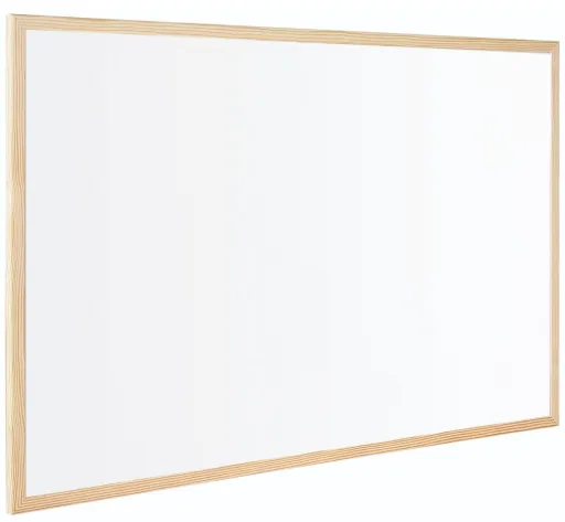 Pizarra Blanca Budget Con Marco de Pino 60 x 90cm