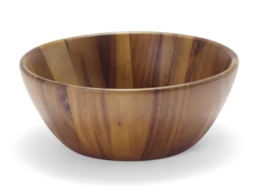 Ensaladera de Acacia Ø25x10 cm – Diseño Natural y Sofisticado