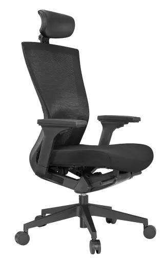 Silla Ejecutiva Row Con Reposacabezas y Brazos 3D – Comodidad y Elegancia Para Líderes