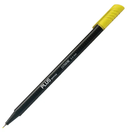 Rotulador Extrafino Plus Amarillo – 0,4 mm – Plus Office