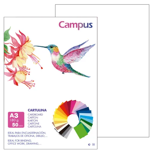 Cartulina Campus A3 180g Blanco – Campus