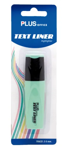 Rotulador Fluorescente Plus Text Liner Verde Pastel – Plus