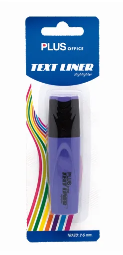 Rotulador Fluorescente Plus Text Liner Violeta – Plus