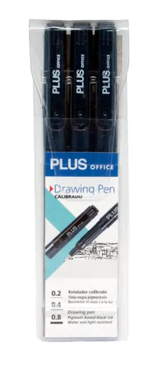 Rotulador Drawing Pen Plus 3 Piezas – Plus