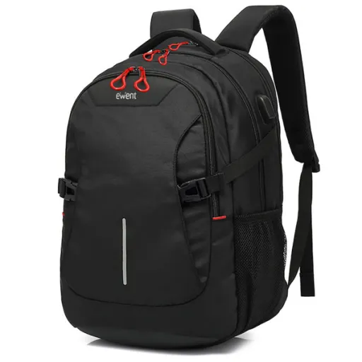 Ewent Mochila 15,6" Con Puerto USB Black/Grey