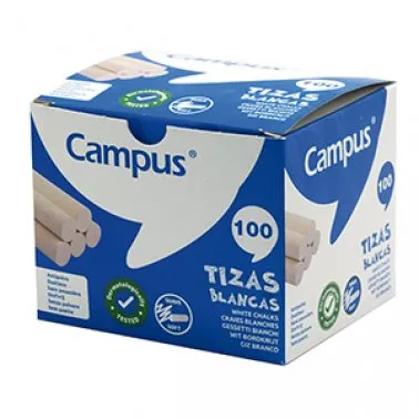 Tizas Campus Blancas 100 Unidades