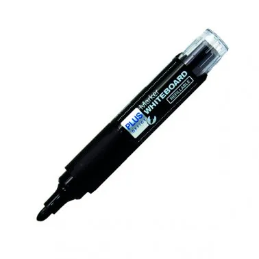 Rotulador Para Pizarra Blanca Recargable Plus Negro – Plus