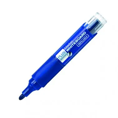 Rotulador Para Pizarra Blanca Recargable Plus Azul – Plus