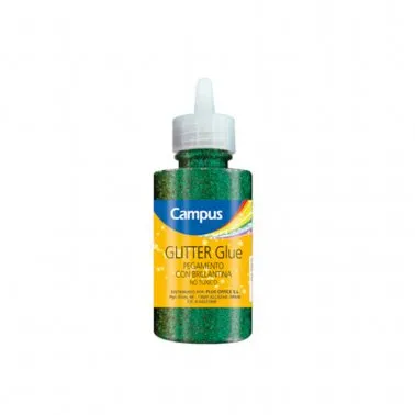 Bote de Pegamento Glitter 60g Verde – Campus