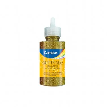 Bote de Pegamento Con Purpurina 60 g Color Oro – Campus (6 Uds.)