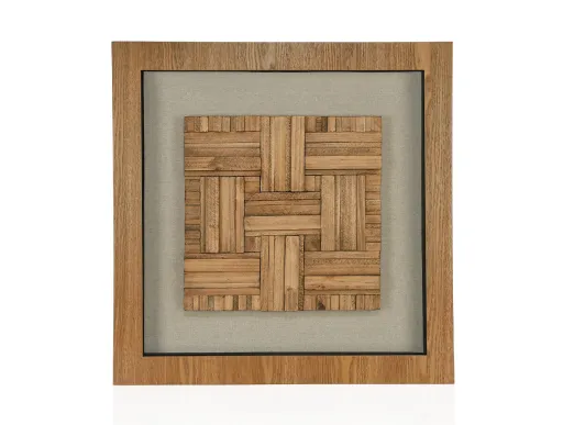 Andrea House - Cuadro de Madera Parquet 60x60x5 cm
