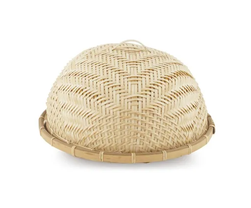 Campana Para Pan de Bambú Ø40x16 cm – Diseño Natural y Funcional