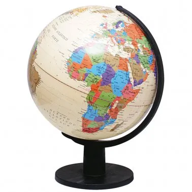 Globo Terráqueo Con Luz 25 cm Color Crema – Campus