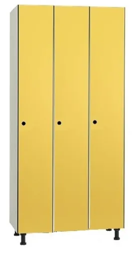 Taquillas MDF y Fenólicas Triples Con 3 Puertas – 1900x900x500 mm