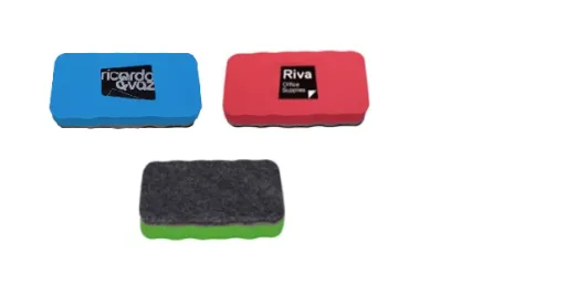 Borrador Magnético Ultraligero Para Pizarras Blancas Riva Pack 3 Colores