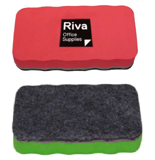 Borrador Magnético Ultraligero Para Pizarras Blancas Riva Pack 2 Colores