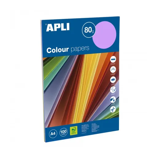 Papel A4 Colores Surtidos Intensos – 100 Hojas