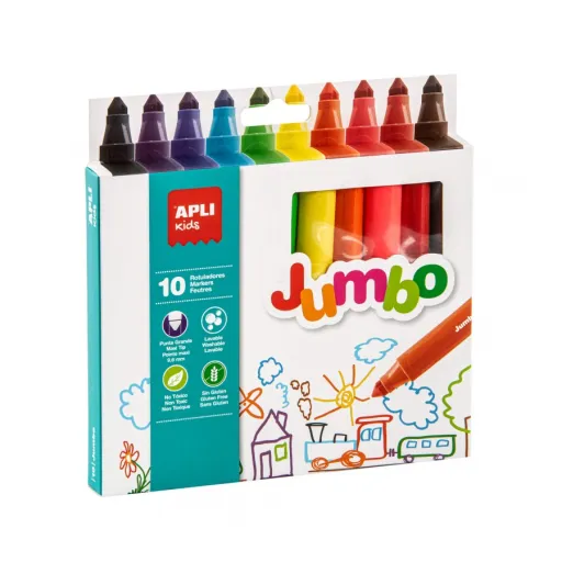Rotuladores Jumbo 10 Unidades – APLI Kids