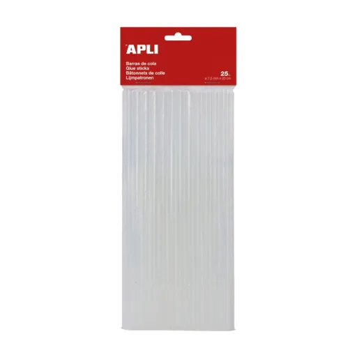 Barras de Reposición de Pegamento Caliente Ø 7,5 mm x 20 cm 25 Barras - Apli