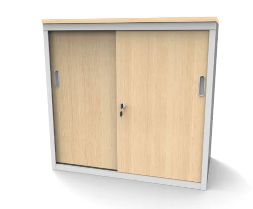 Armario Con Puertas Correderas en Melamina 800x1200x420 mm - IND