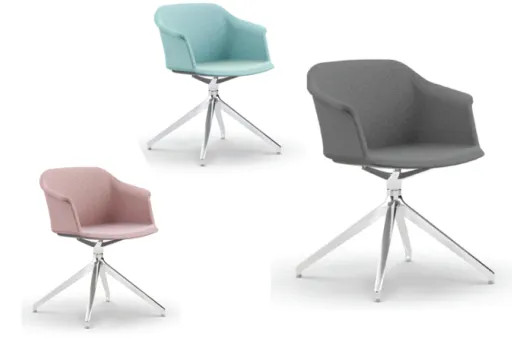 Silla Aurora 4R Tapizada