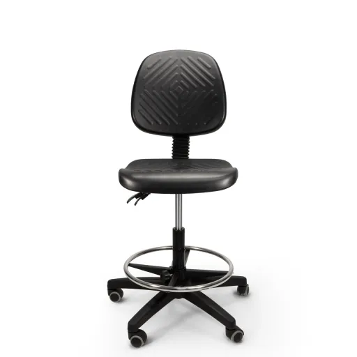 Silla Alta Riva Ergonómica Negra Para Uso Intensivo +8 Horas