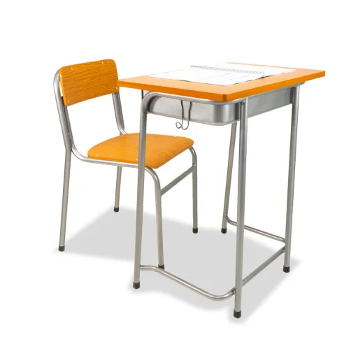 Pack Mesa Escolar MDF 600x400x750mm + Silla RIVA