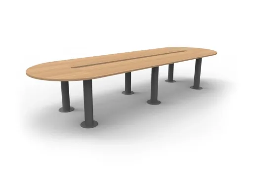 Mesa de Reunión 6000x2200x750mm Con Pasacables