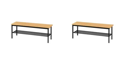 Pack 2 Banco Corrido 1400x400x450 mm 622 - Riva