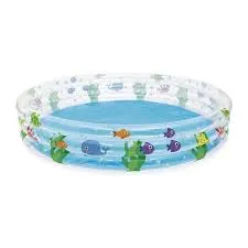 Piscina Hinchable 3 Aros Deep Dive 183x33cm BESTWAY – Con Decoración Submarina