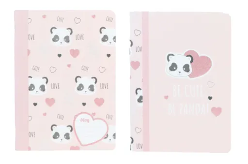 Cuaderno Grapado A4 Cuadrícula 48 Hojas 90GR B'LOG Cute Panda – Ancor