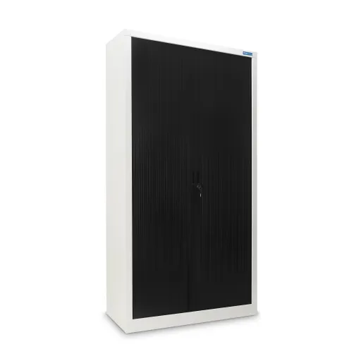 Armario de Persiana 1950x1000x420mm Blanco y Negro