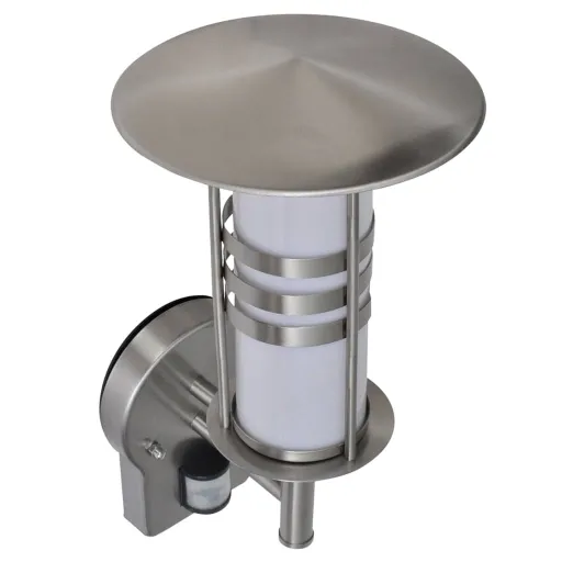 Aplique de Pared Inoxidable Con Sensor, Forma Cónica