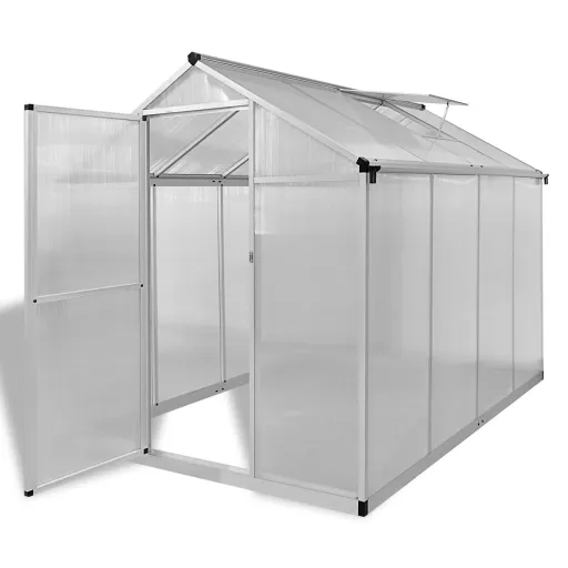 Invernadero de Aluminio Reforzado Con Marco Base 4,6 m²