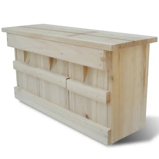 Caja Nido Para Gorriones, 44 x 15,5 x 21,5 cm