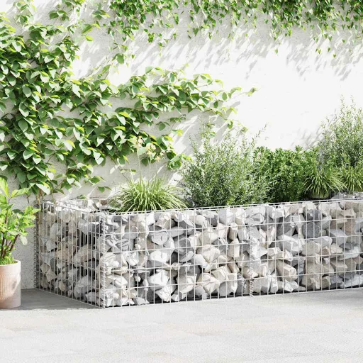 Jardinera de Gaviones de Acero 180x90x50 cm