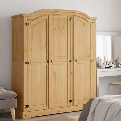 Armario Madera de Pino Mexicano Estilo Corona 3 Puertas