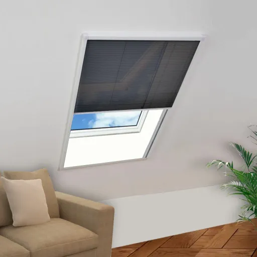 Mosquitera Plisada Para Ventanas Aluminio 80x120cm