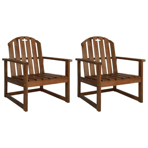 Sillones de Jardín 2 Uds Madera Acacia Maciza