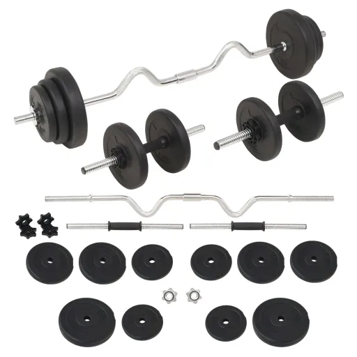 Juego de Barras y Pesas 30 kg