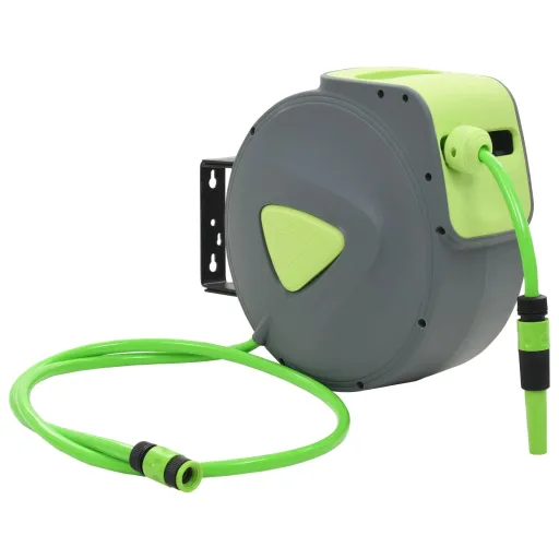 Carrete de Manguera Retráctil Automático de Pared 20+2 m